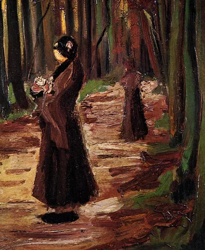 Two Women in the Woods by Vincent van Gogh
