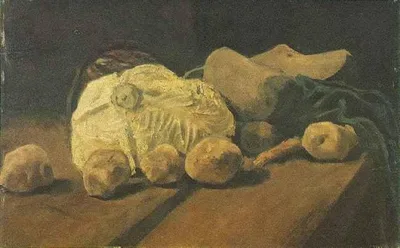 Still Life with Cabbage and Clogs by Vincent van Gogh