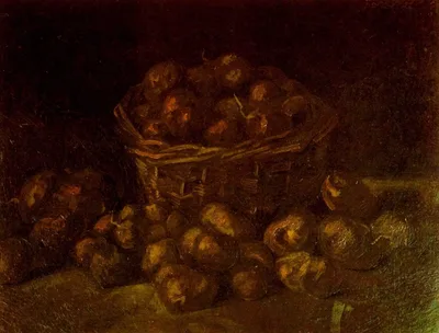 Basket of Potatoes by Vincent van Gogh