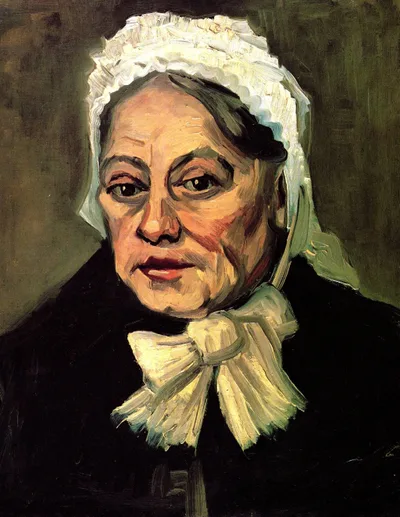 Head of an Old Woman with White Cap The Midwife by Vincent van Gogh