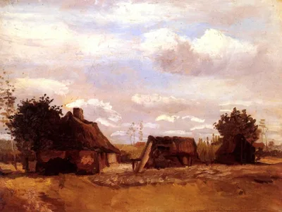 Cottage by Vincent van Gogh