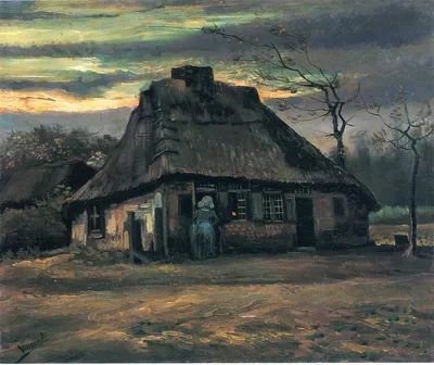 The cottage by Vincent van Gogh