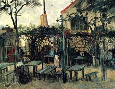 Terrace of a Cafe on Montmartre "La Guinguette" by Vincent van Gogh