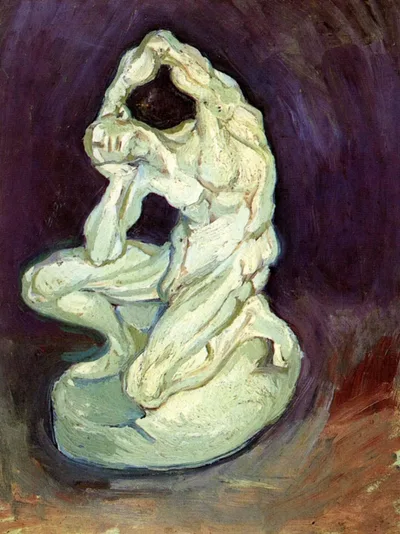 Plaster Statuette of a Kneeling Man by Vincent van Gogh