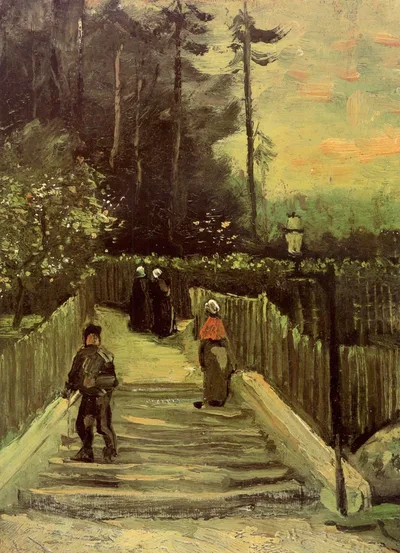 Sloping Path in Montmartre by Vincent van Gogh