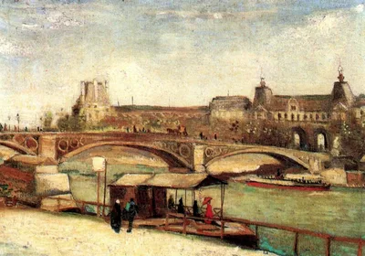 The Pont du Carrousel and the Louvre by Vincent van Gogh