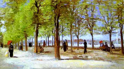 Terrace in the Luxembourg Garden by Vincent van Gogh