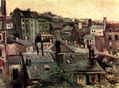 View of Roofs and Backs of Houses by Vincent van Gogh