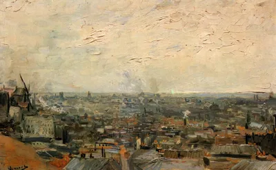 View of Paris from Montmartre by Vincent van Gogh