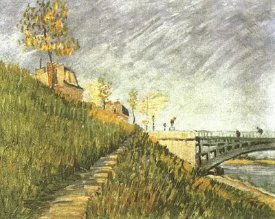 Banks of the Seine near Pont de Clichy by Vincent van Gogh