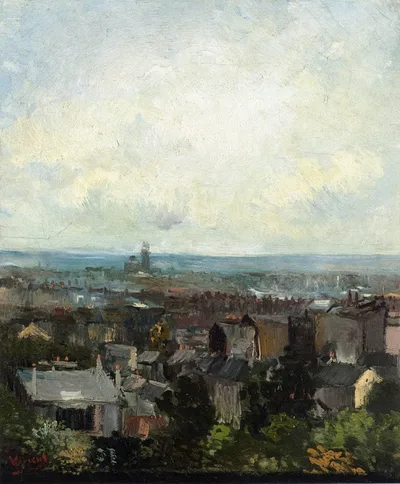 View of Paris from near Montmartre by Vincent van Gogh