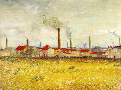 Factories at Asnieres, Seen from the Quai de Clichy by Vincent van Gogh