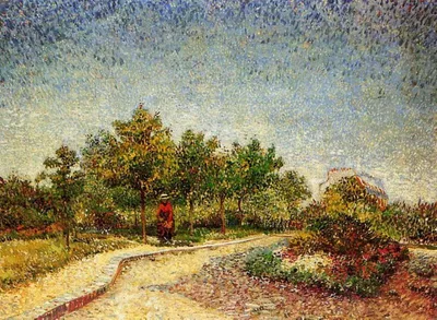 Lane in Voyer d"Argenson Park at Asnieres by Vincent van Gogh