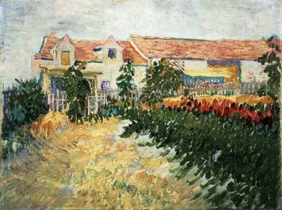 House with sunflowers by Vincent van Gogh