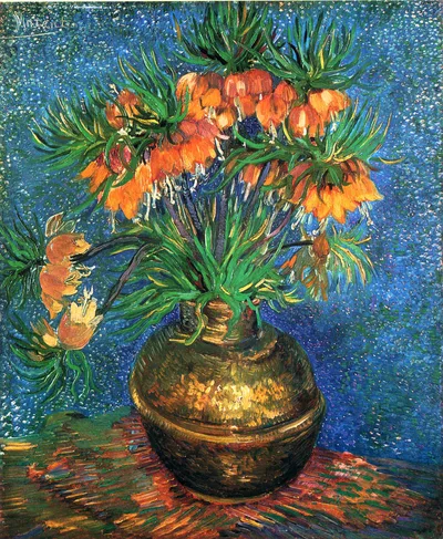 Fritillaries in a Copper Vase by Vincent van Gogh