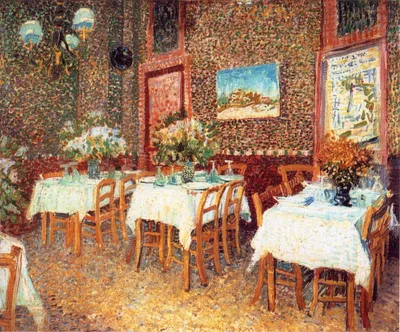 Interior of a Restaurant by Vincent van Gogh