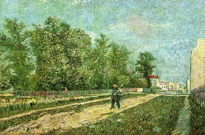Man with Spade in a Suburb of Paris by Vincent van Gogh