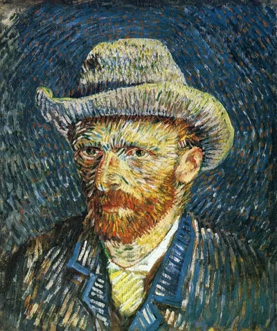 Self Portrait with Felt Hat by Vincent van Gogh