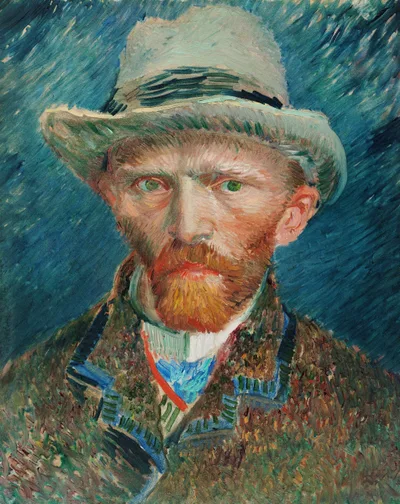 Self Portrait with a Grey Felt Hat by Vincent van Gogh