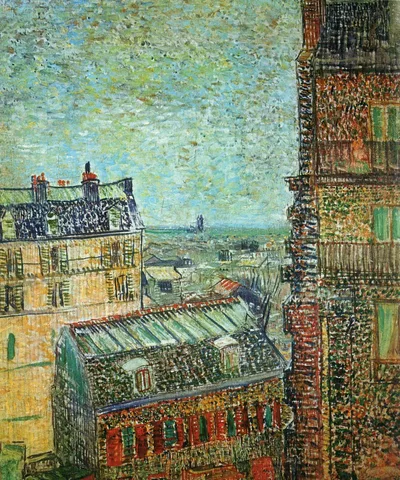 View of Paris from Vincent’s Room in the Rue Lepic by Vincent van Gogh