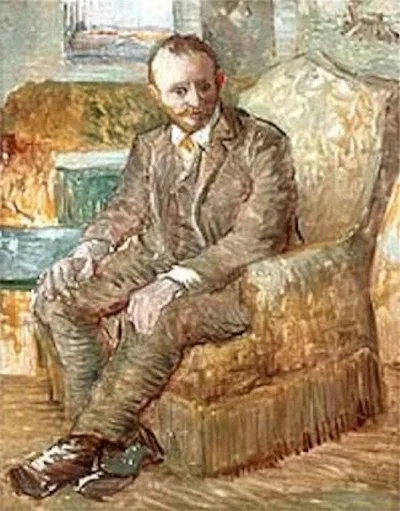 Portrait of the Art Dealer Alexander Reid, Sitting in an Easy Chair by Vincent van Gogh
