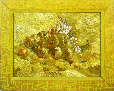 Still life with grapes,pears and lemons by Vincent van Gogh