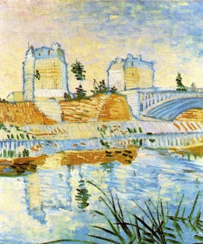 The Seine with the Pont de Clichy by Vincent van Gogh