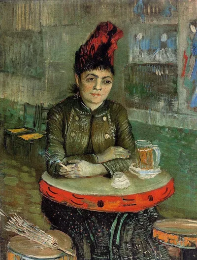 Woman in the "Cafe Tambourin" by Vincent van Gogh