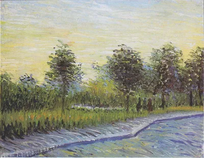 Way in the Voyer d"Argenson Park in Asnieres by Vincent van Gogh