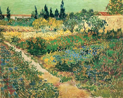 Garden with Flowers by Vincent van Gogh