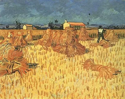 Harvest in Provence by Vincent van Gogh