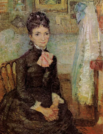 Woman Sitting by a Cradle by Vincent van Gogh