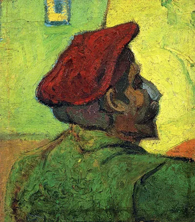 Paul Gauguin (Man in a Red Beret) by Vincent van Gogh