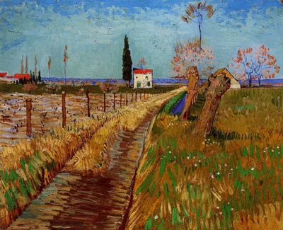 Path Through a Field with Willows by Vincent van Gogh