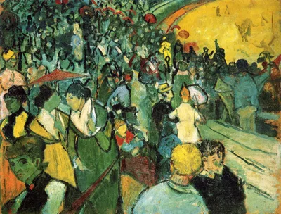 Spectators in the Arena at Arles by Vincent van Gogh