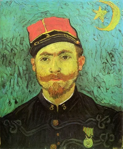 Portrait of Milliet, Second Lieutnant of the Zouaves by Vincent van Gogh
