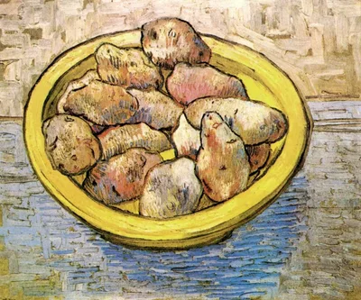 Still Life Potatoes in a Yellow Dish by Vincent van Gogh