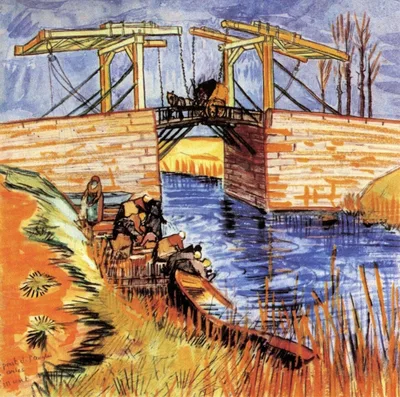 The Langlois Bridge at Arles by Vincent van Gogh