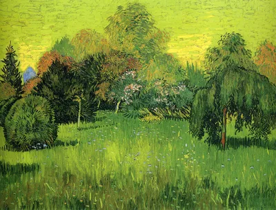 Public Park with Weeping Willow The Poet s Garden I by Vincent van Gogh