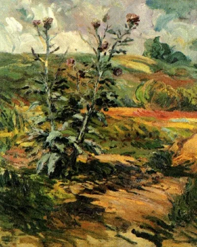 Two Thistles by Vincent van Gogh