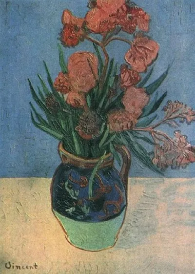 Still Life Vase with Oleanders by Vincent van Gogh