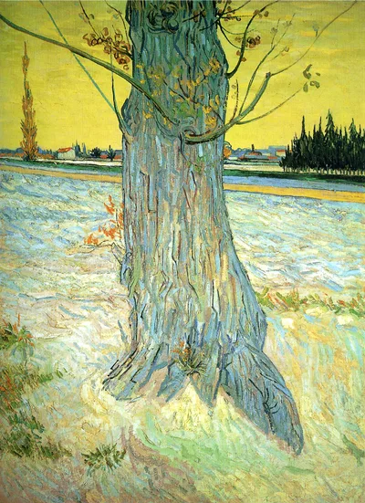 Trunk of an Old Yew Tree by Vincent van Gogh