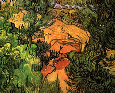 Entrance to a Quarry by Vincent van Gogh