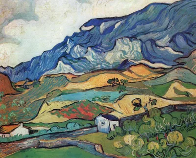 Les Alpilles, Mountain Landscape near South-Reme by Vincent van Gogh