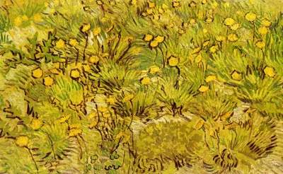 A Field of Yellow Flowers by Vincent van Gogh