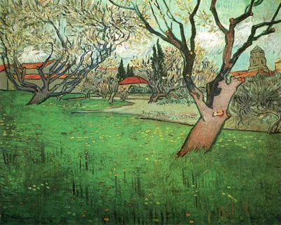 View of Arles with Trees in Blossom by Vincent van Gogh