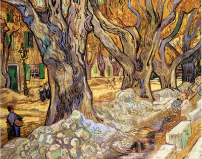 Large Plane Trees by Vincent van Gogh