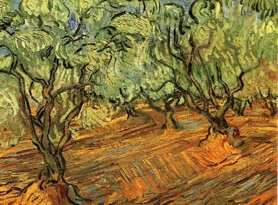 Olive Grove - Bright Blue Sky by Vincent van Gogh