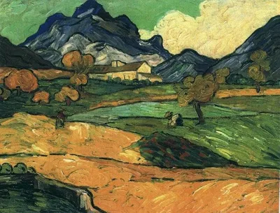 Mount Gaussier with the Mas de Saint-Paul by Vincent van Gogh