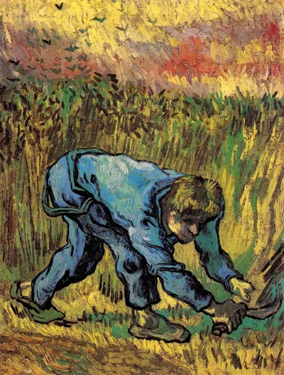 Reaper with Sickle (after Millet) by Vincent van Gogh